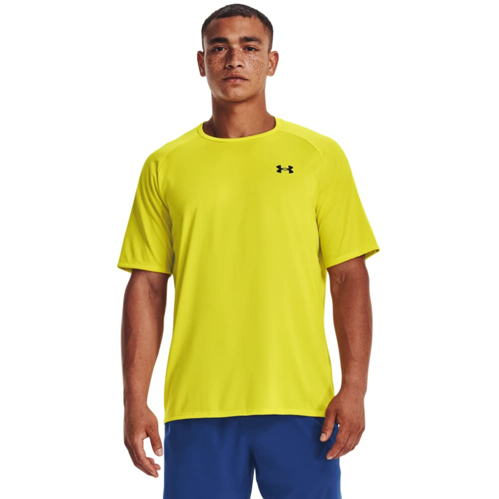 Under Armour mens Tech 20 Short-Sleeve T-Shirt   (799) Starfruit   Bla