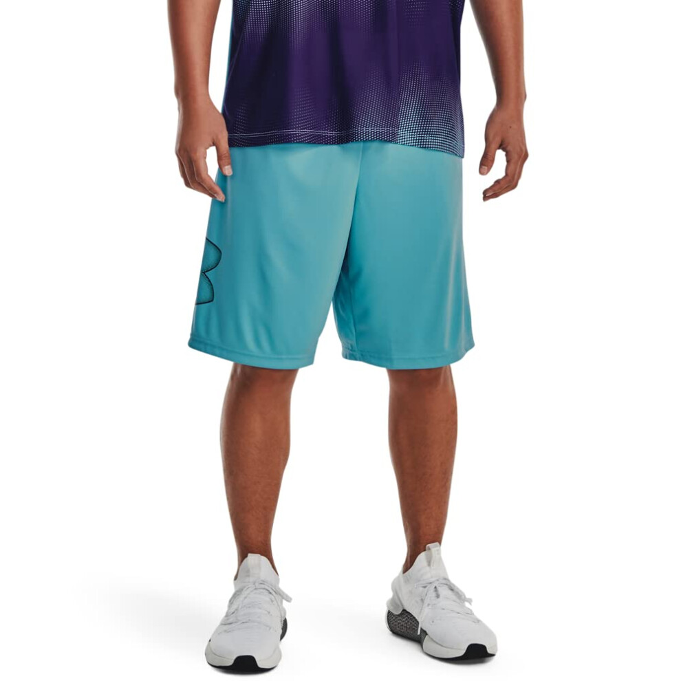 Under Armour Mens Standard Tech graphic Shorts  (433) glacier Blue   B