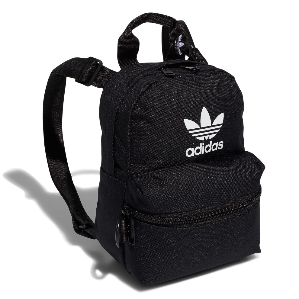 adidas Originals Trefoil 2.0 Mini Backpack Small Travel Bag  Black/Whi