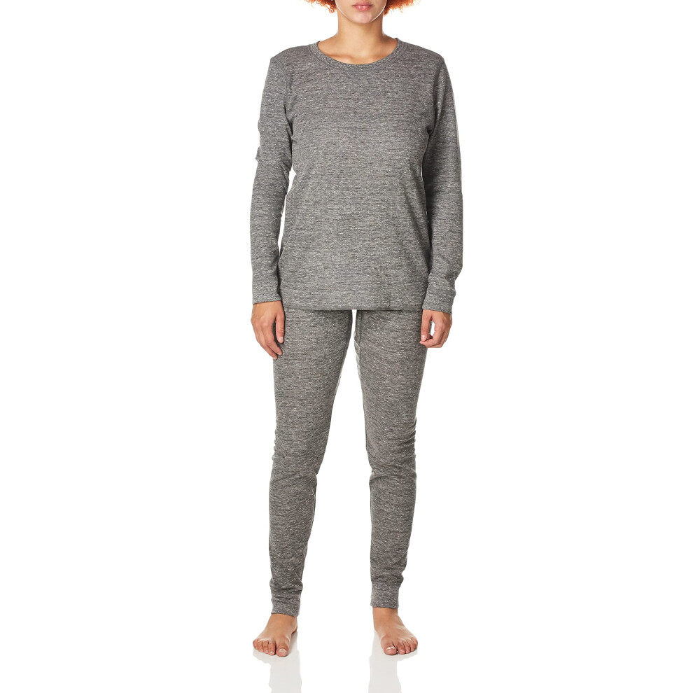 Fruit of the Loom Women's Micro Waffle Premium Thermal Set  Smoke Heat