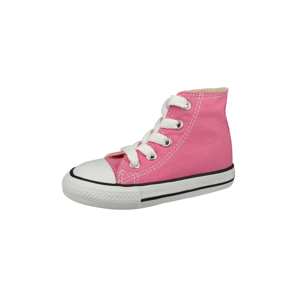 Converse Kids' Chuck Taylor All Star Canvas High Top Sneaker  Pink  6