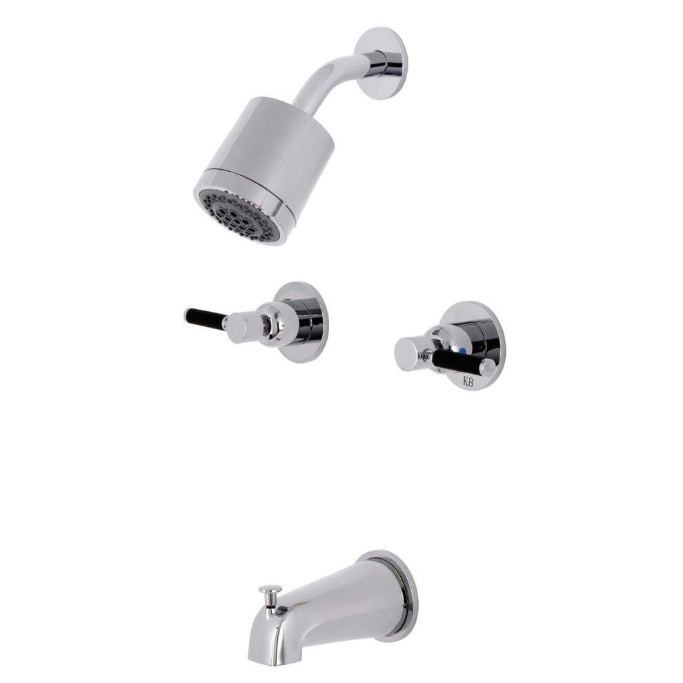 Photos - Other Bathroom Accessories Kingston Brass KBX8141DKL Kaiser Two-Handle Tub and Shower Faucet Pol B07KQ8ZQFJ 