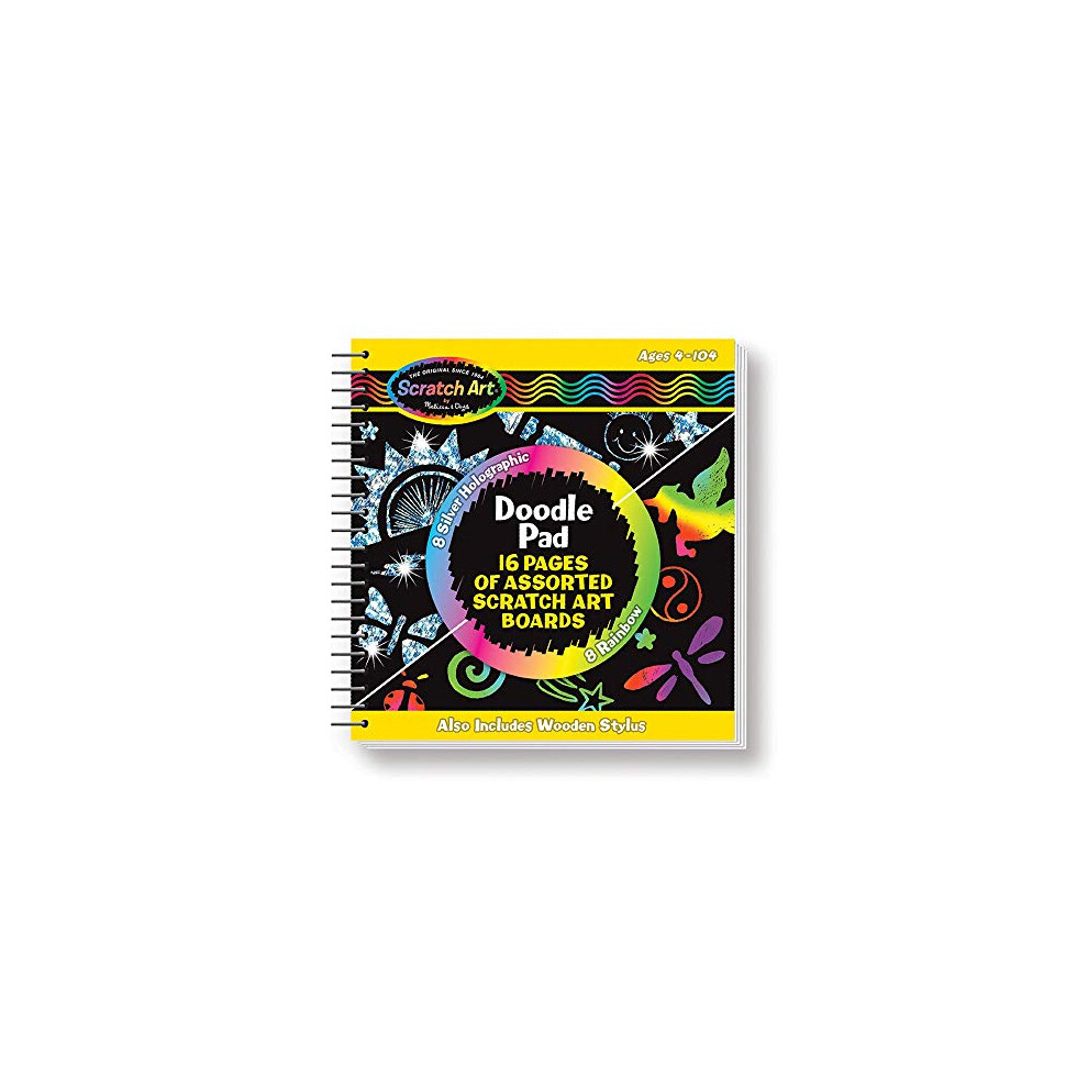 Melissa & Doug Scratch Art Doodle Pad With 16 Scratch-Art Boards and W