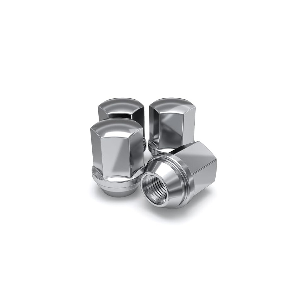 White Knight 1709D-4 Chrome Duplex Bulge Lug Nut for Chevy/Dodge/Chrys