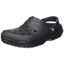 Crocs Unisex-Adult Men's and Women's Classic Lined Clog Black/Black