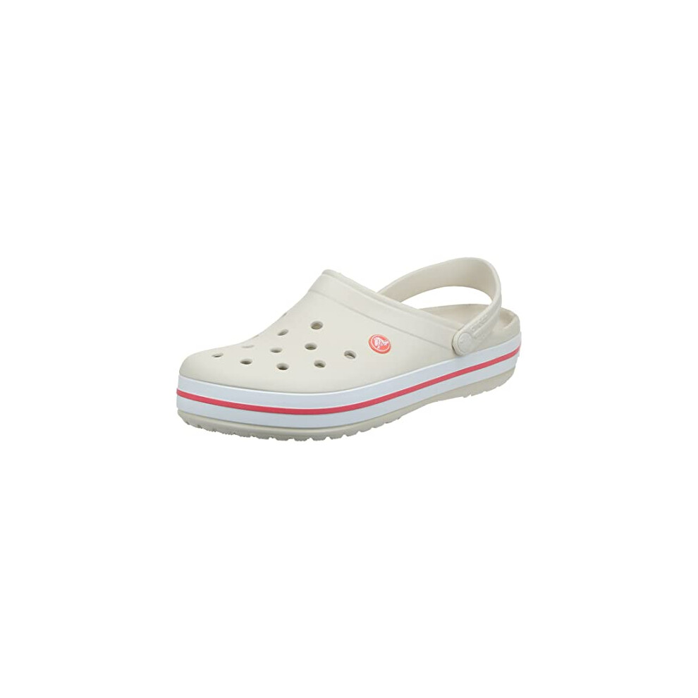 Crocs unisex adult Men's and Women's Crocband Clog  Stucco/Melon  11 W