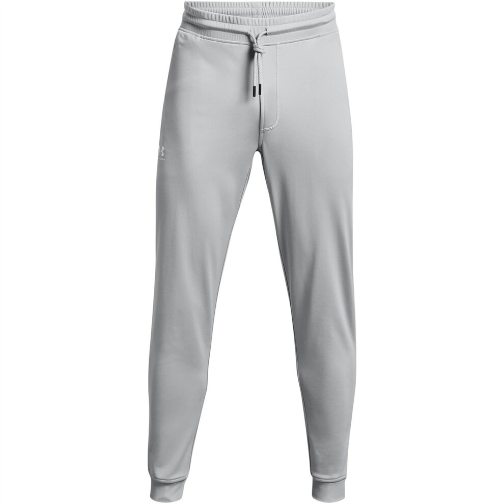 Under Armour Mens Sportstyle Tricot Joggers   (011) Mod gray   White