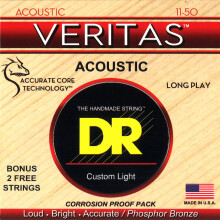 DR Strings VTA-11 Veritas Phosphor Bronze Acoustic Guitar String 11-50