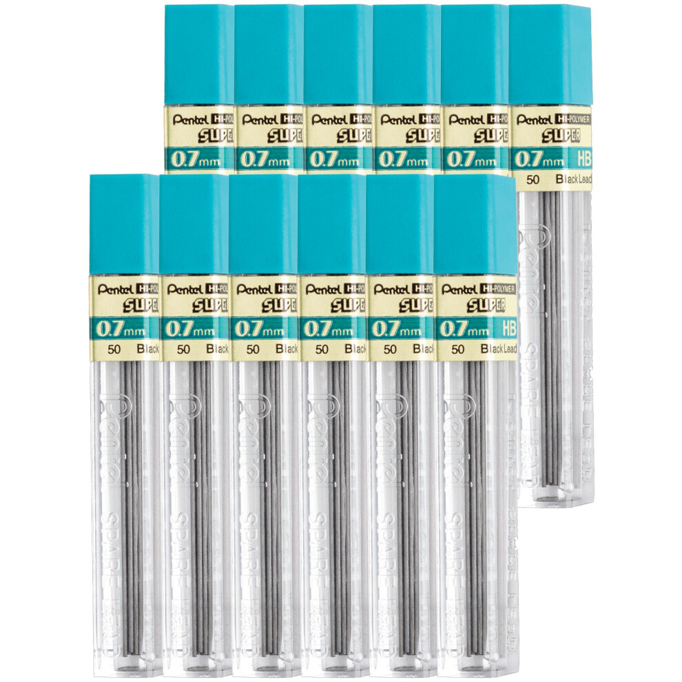 Pentel Super Hi-Polymer Mechanical Pencil Lead Refills  0.7mm Medium