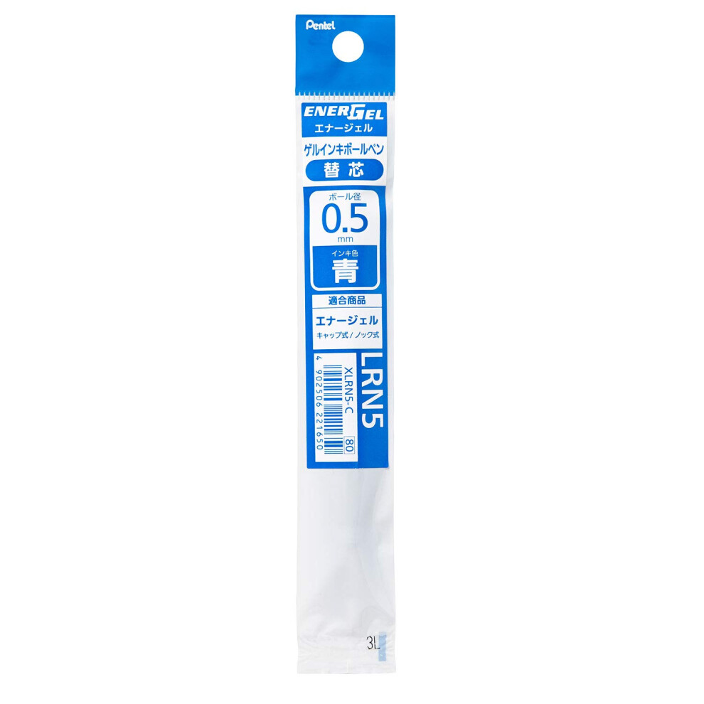 Pentel Gel Ballpoint Pen Refill for Energel X  0.5mm Needle Tip  Blue