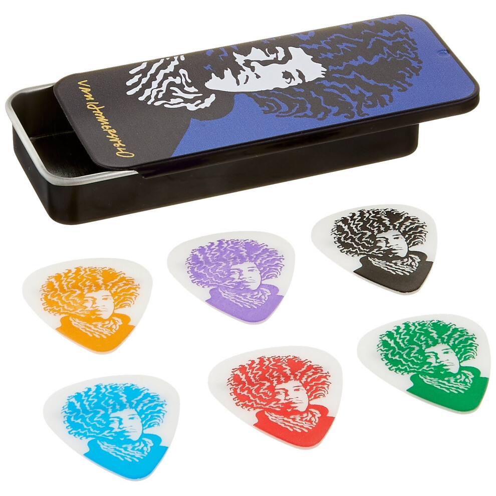 JIM DUNLOP JVHPT04H John Van Hamersveld Jimi Pick Tin  Assorted  Heavy