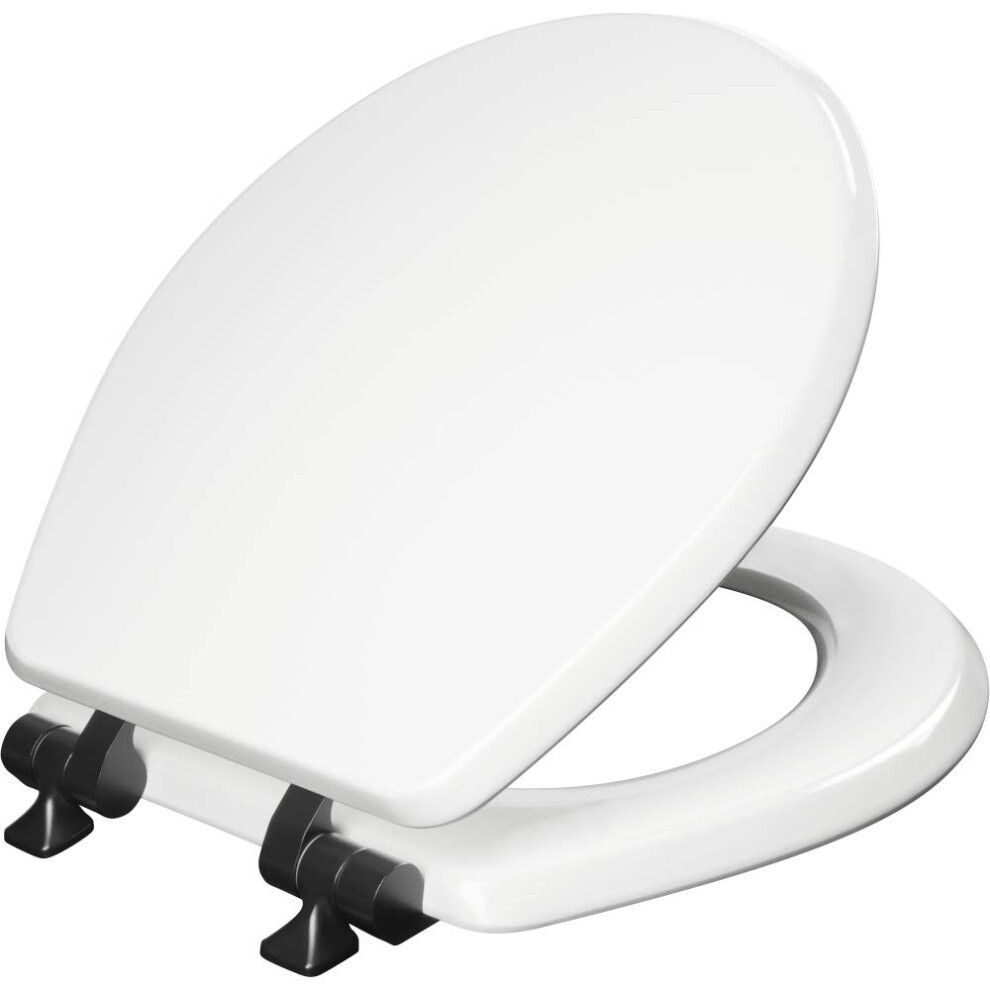 Mayfair 826MBSL 000 Benton Toilet Seat  1 Pack Round  White with Matte