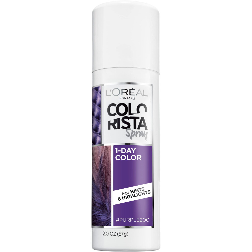 L'Oreal Paris Colorista 1-Day Washable Temporary Hair Color Spray  Pur