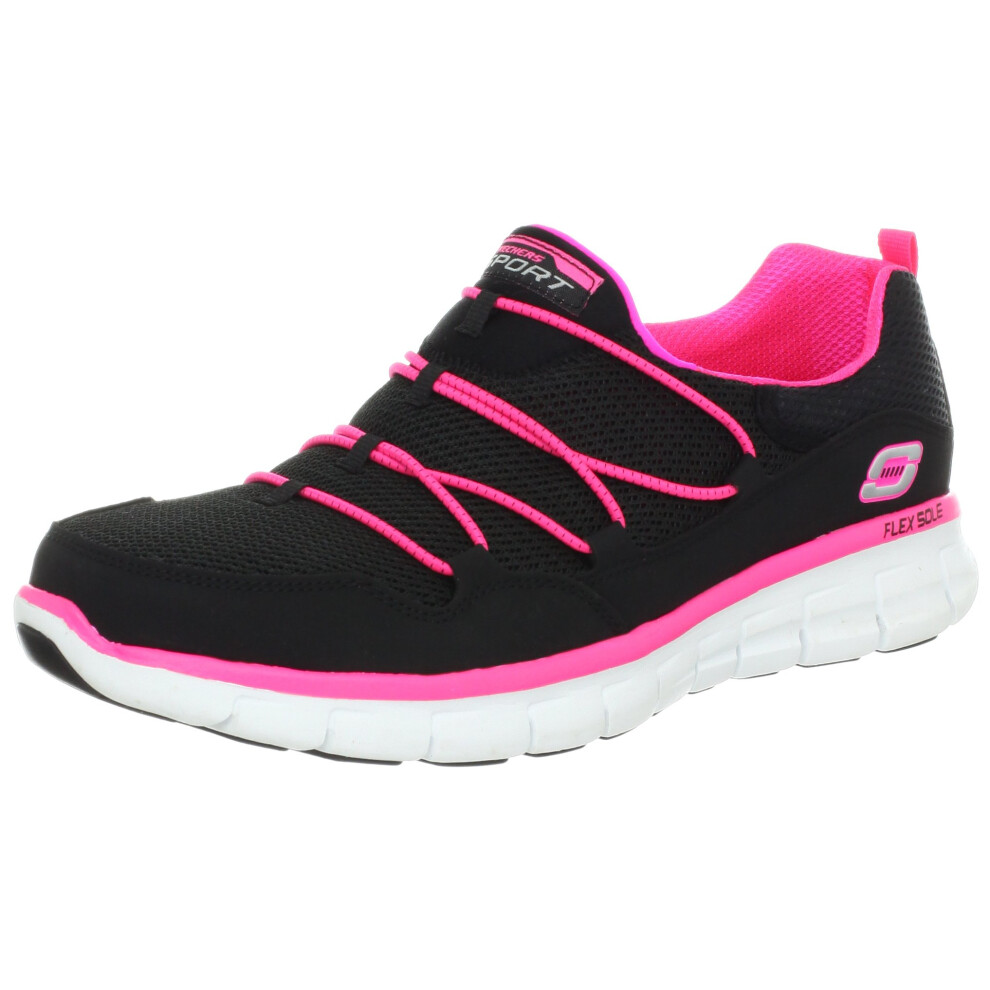 Skechers Sport Women's Loving Life Memory Foam Fashion Sneaker Black/H