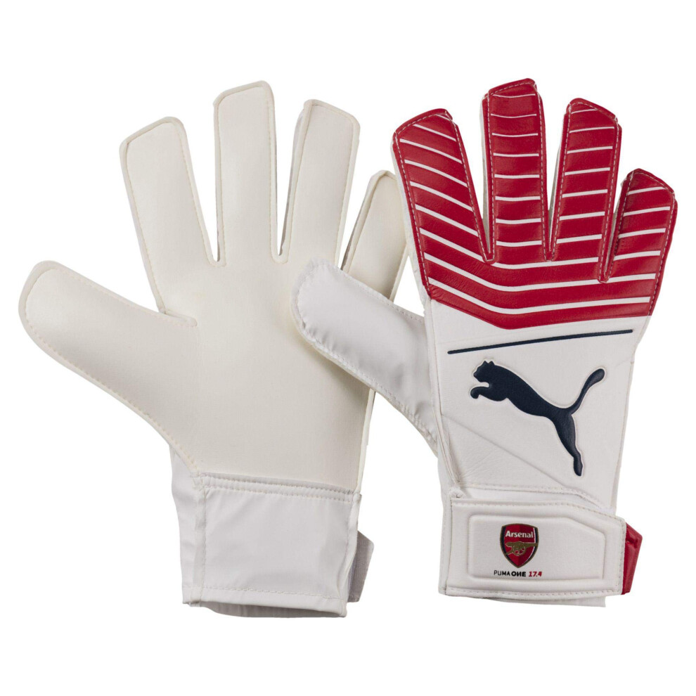 PUMA Mens Arsenal Licensed Goalkeeper Gloves 10  High Risk Red/PUMA Bl