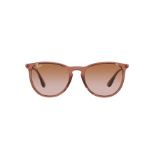 Ray-Ban RB4171 Erika Round Sunglasses Transparent Light Brown/Gradien