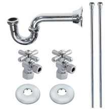 Kingston Brass KPK101p Plumbing Supply Kits Combo 1/2 """" IPS Inlet 3/8 """" Comp oulet