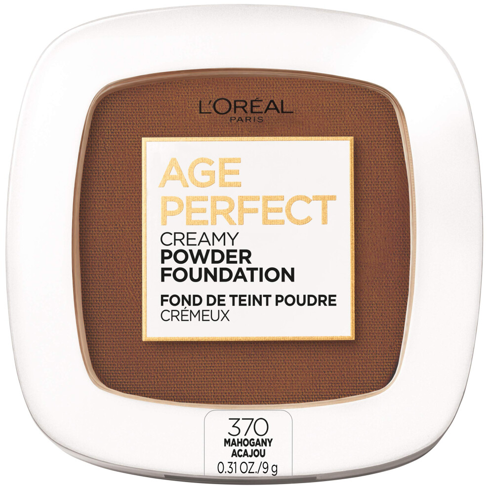 L'Oreal Paris Age Perfect Creamy Powder Foundation Compact  370 Mahoga