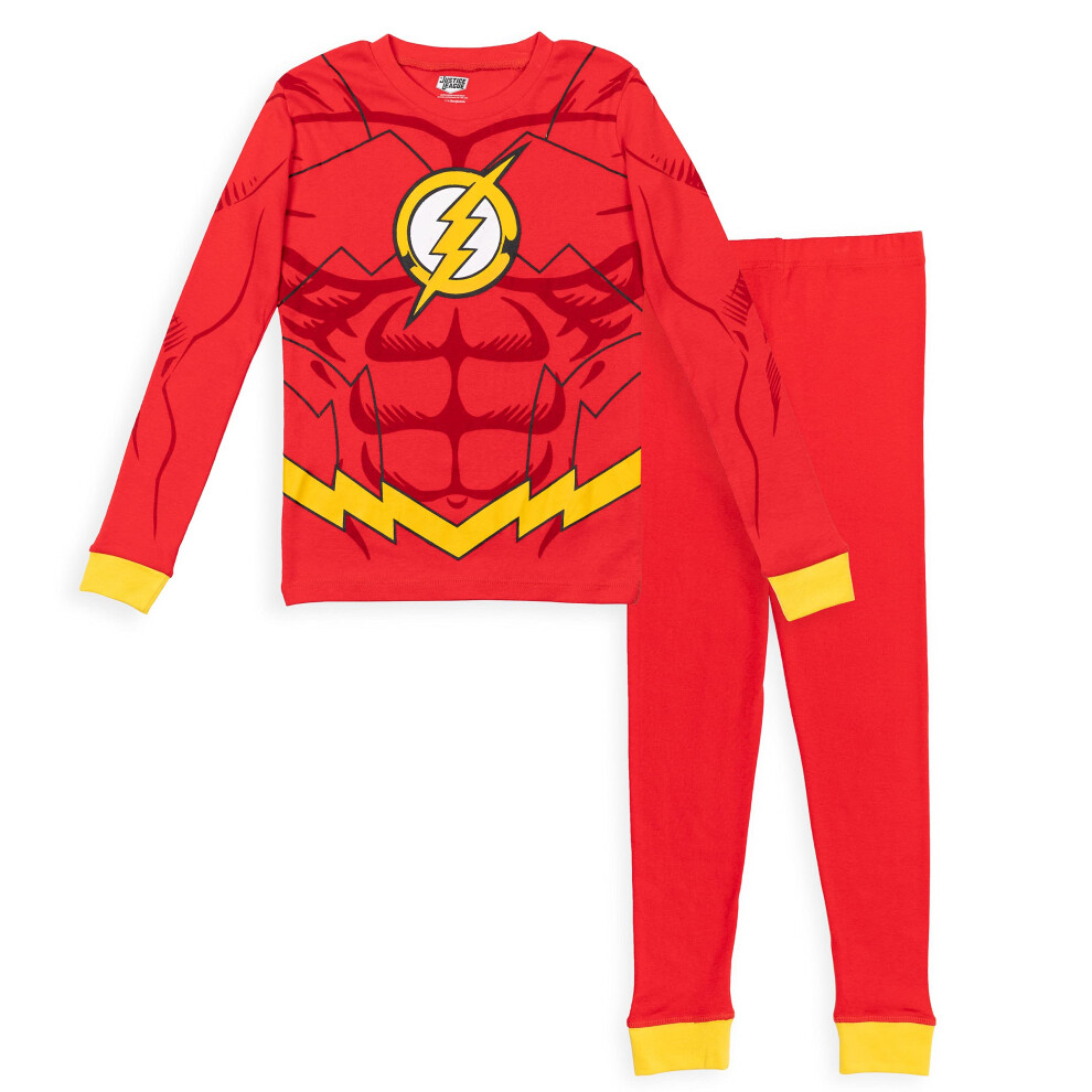 DC Comics Justice League The Flash Little Boys Long Sleeve Pajama Shir