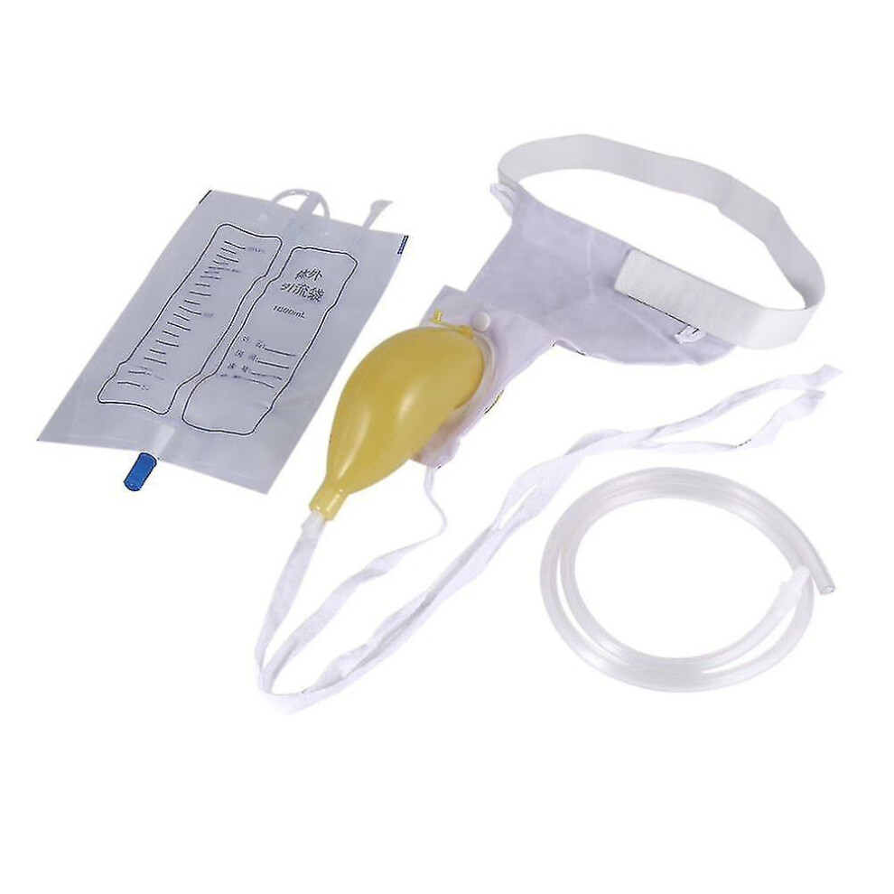 Portable Urinal For Men, External Catheter For Male Pee Catheter Urine Bag Mens Urinals Urinary Sheath Reusable Comfort