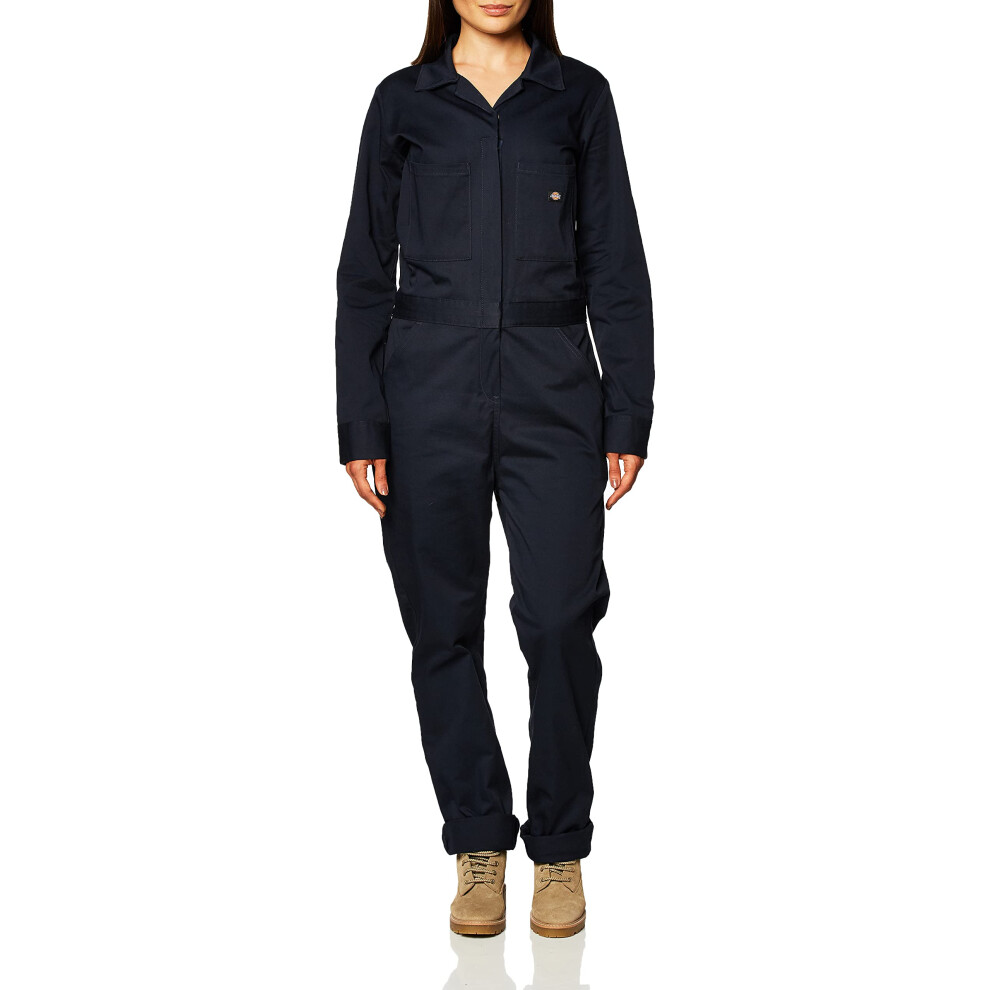 Dickies womens Long Sleeve Cotton Twill Work Utility Coveralls  Dark N