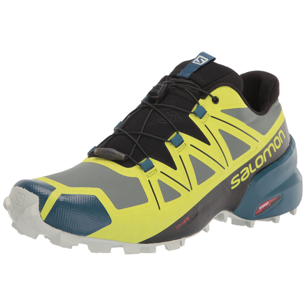 Salomon Speedcross 5 Trail Running Shoes for Men  Duck greenBlackEveni