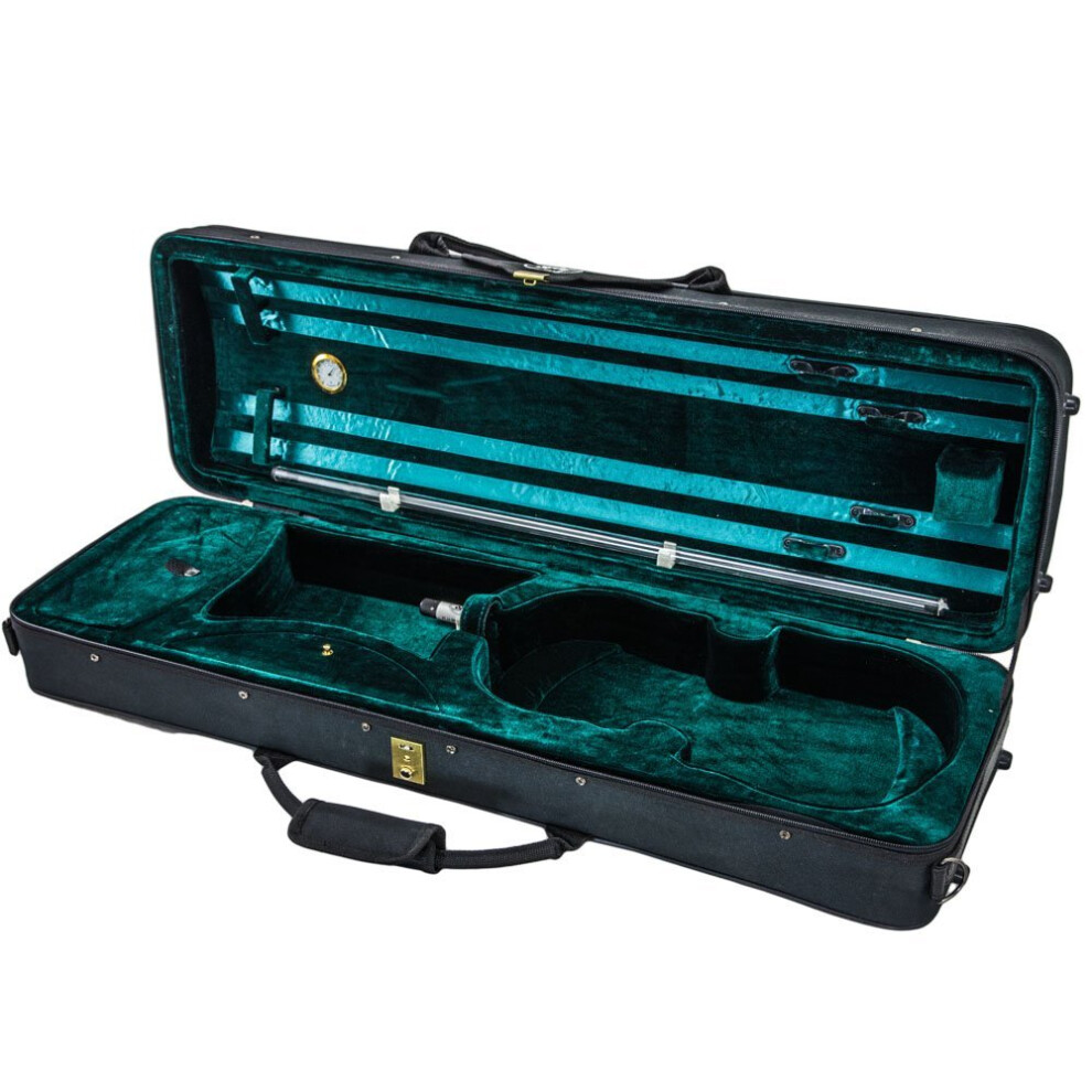 SKY 4/4 Full Size Acoustic Violin Oblong Case Lightweight with Hygrome