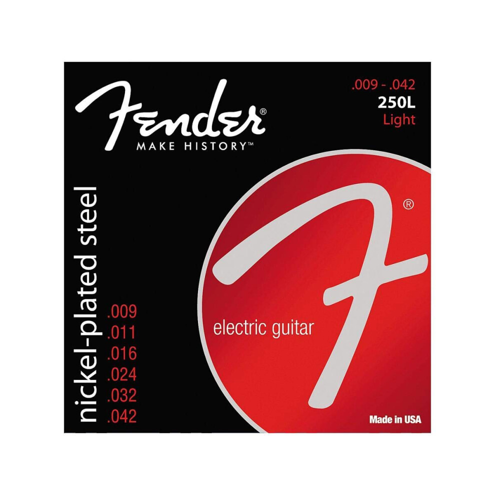 Fender Super 250 Electric guitar Strings  Nickel Plated Steel  Ball En