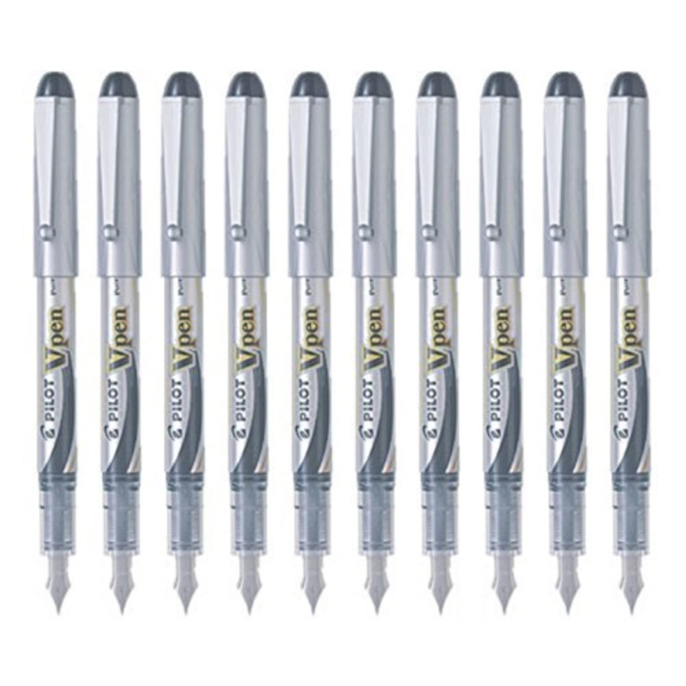 Pilot V Pen (Varsity) Disposable Fountain Pen  Fine Point  Black Ink