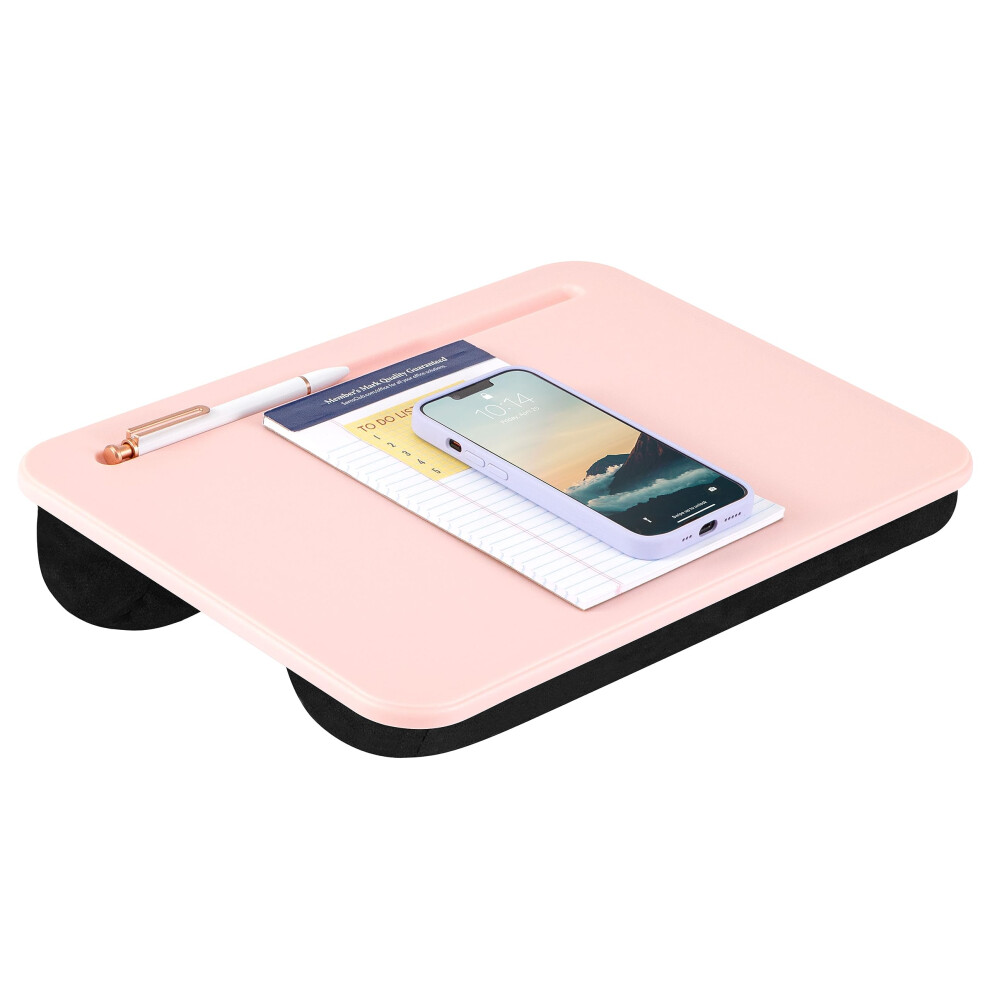 LAPGEAR Compact Lap Desk - Rose Quartz - Fits up to 15 Inch Laptops --image-OPC-PFKPZP5-NEW