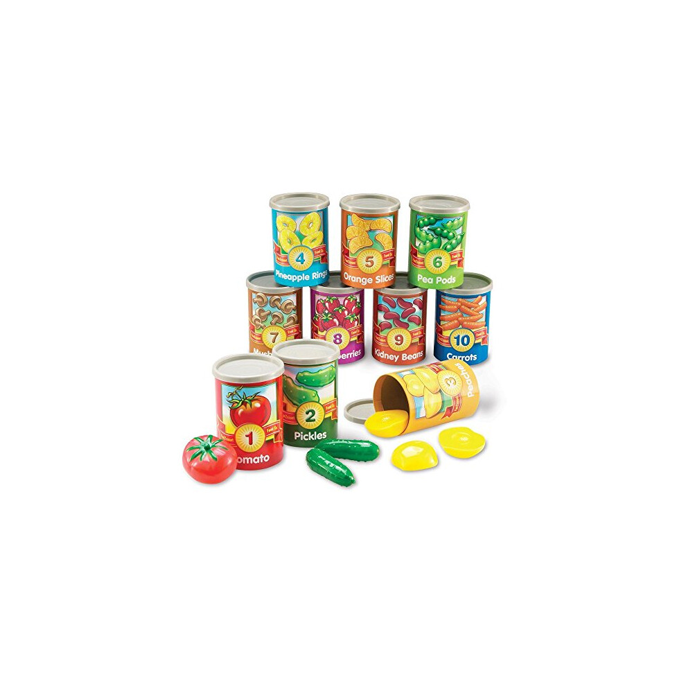 Learning Resources One To Ten Counting Cans Toy Set  65 Pieces Multico