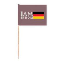 I Am From Germany Art Deco  Fashion Toothpick Flags Marker Topper Party Decoration