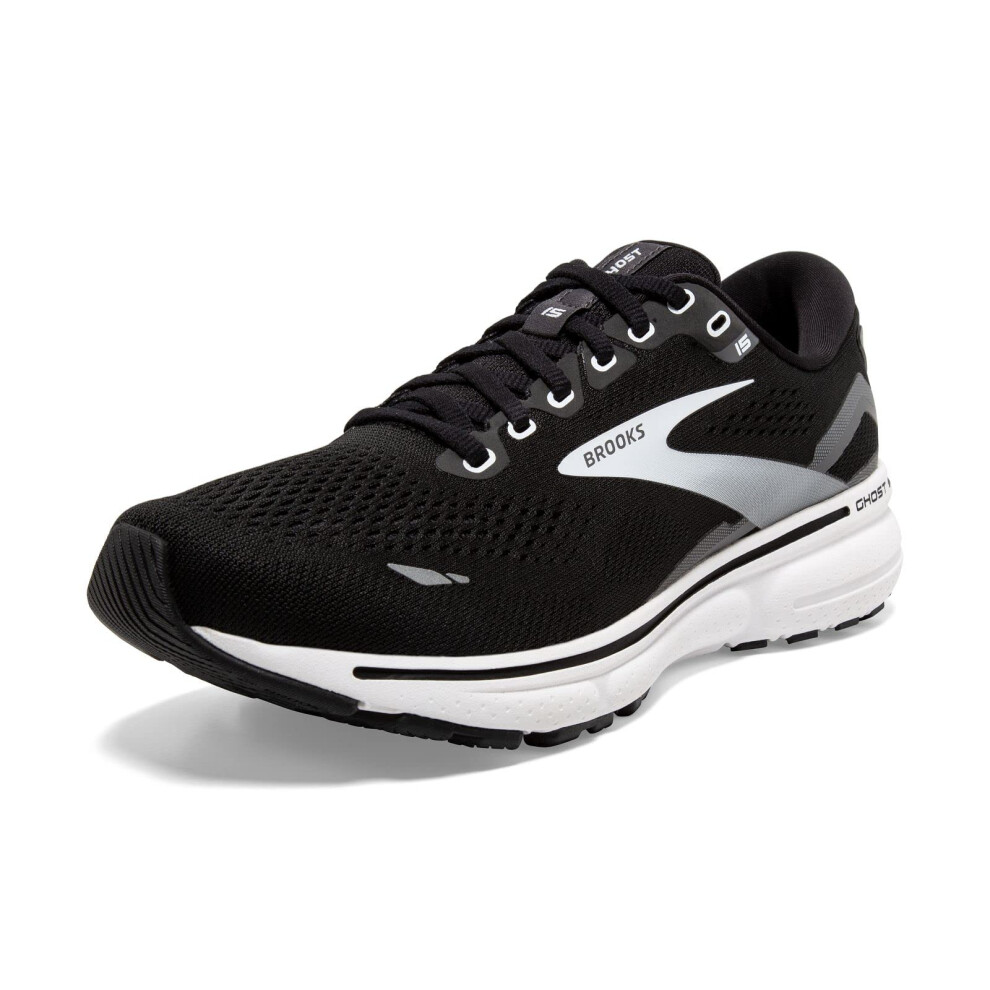 Brooks Women's Ghost 15 Neutral Running Shoe - Black/Blackened Pearl/W