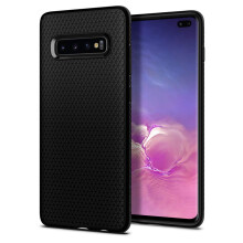 Spigen Liquid Air Case voor Samsung Galaxy S10 Plus (2019) - Matte Zwart