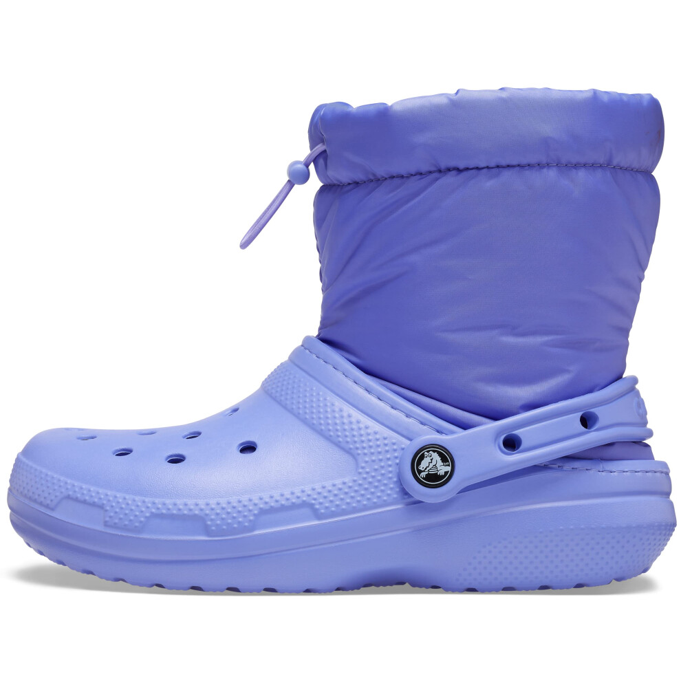 Crocs Unisex Classic Lined Neo Puff Fuzzy Winter Boots Clog  Digital V