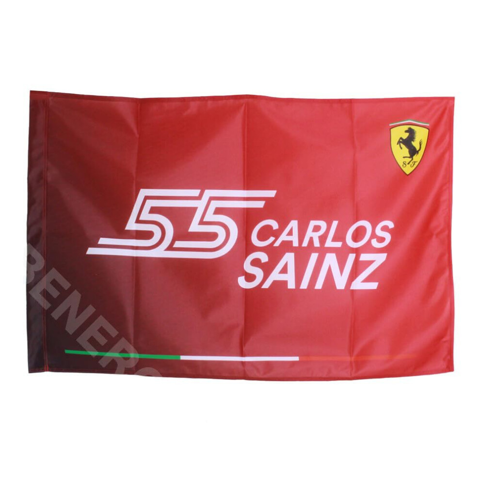 Scuderia Ferrari - Official Formula 1 Merchandise - Carlos Sainz Flag