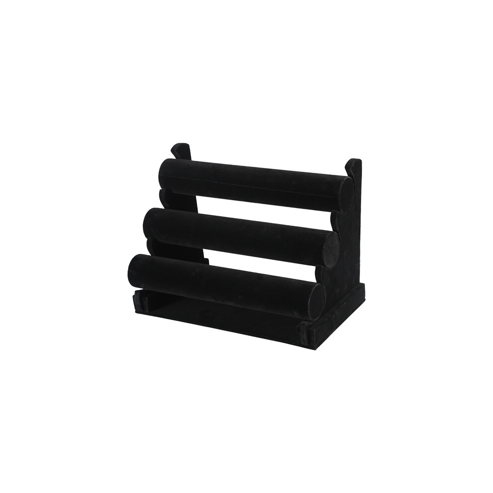 Kocaso 3-Tier Velvet Jewelry Stand Removable Bracelet Holder Watch Jewelry Bangle Display Rack