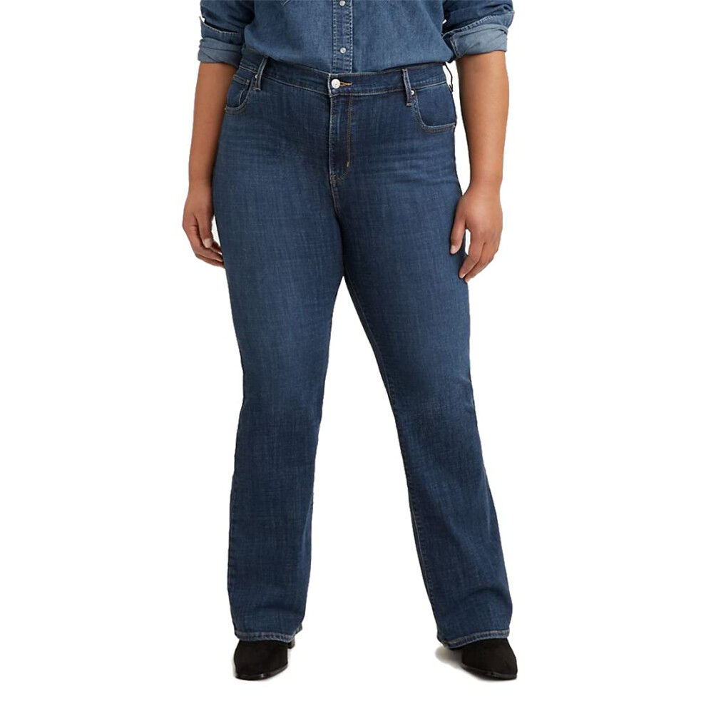 Levis Womens 725 Plus-Size High Rise Bootcut  Lapis Dark Horse (Waterl