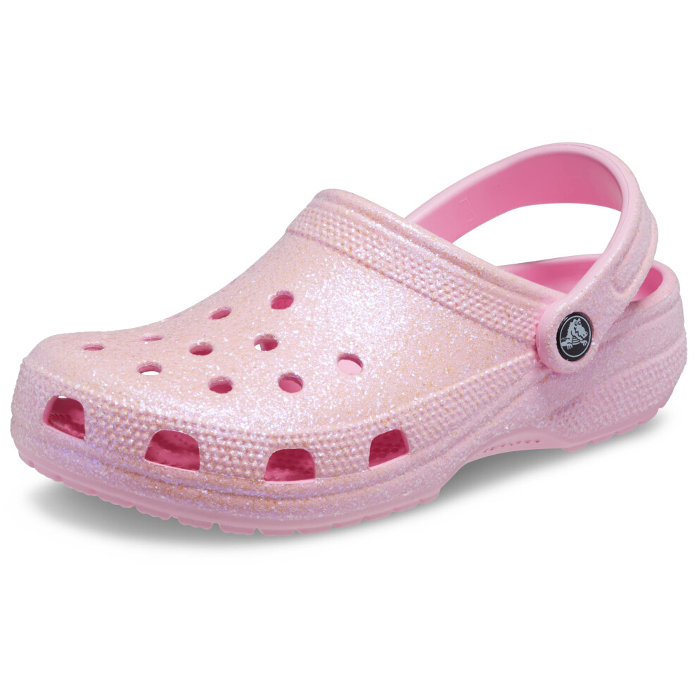 crocs Unisex classic Sparkly clog  Metallic and glitter Shoes  Flaming