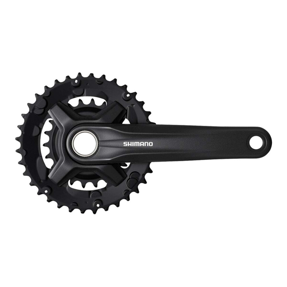 SHIMANO 9-Speed Mountain Bicycle Crank Set - FC-MT210-3 (Black - 175MM