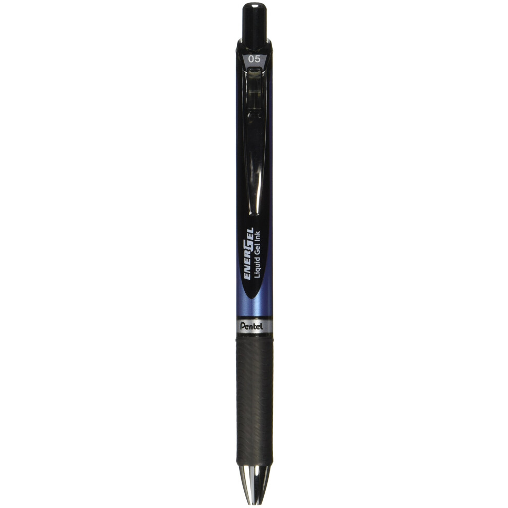 Pentel Gel Ink Pen  Retractable Gel Pen  0.5mm  Needle Tip  Black Ink