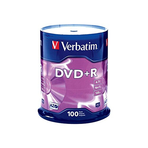 Verbatim Verbatim DVD+R Discs 4.7GB 16x Spindle 100/Pack