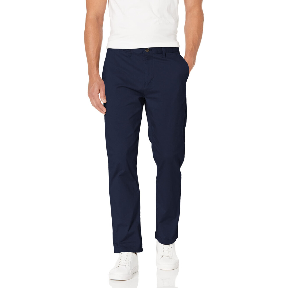 Tommy Hilfiger mens Stretch Chino in Custom Fit Casual Pants  Navy Bla