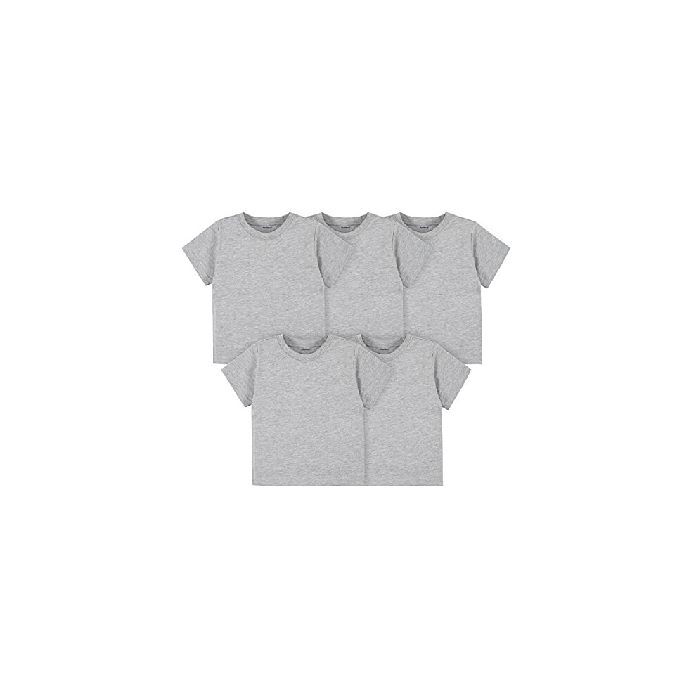 gerber Baby Toddler 5-Pack Solid Short Sleeve T-Shirts Jersey 160 gSM