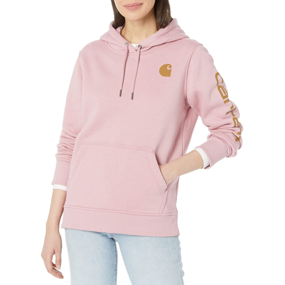 Carhartt Women's Relaxed Fit Midweight Logo Sleeve Graphic Sweatshirt