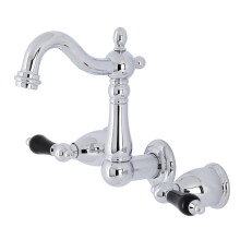 Kingston Brass KS1221PKL Duchess Badezimmer-Wasserhahn mit zwei Griffen zur Wandmontage