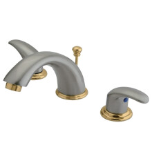 Robinet de salle de bain     large entraxe Kingston Brass KB6969LL de 8 po, nickel bross