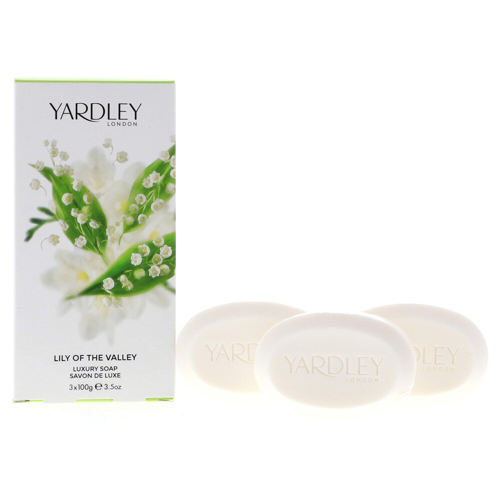 Lily of the Valley by Yardley of London for Women Luxury Soap 3.5 Ounc