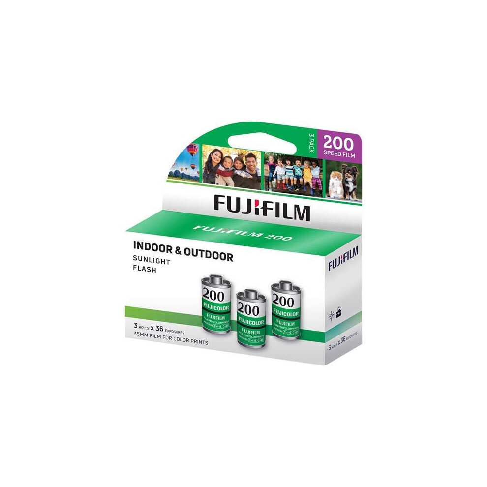 Fujifilm Fujicolor 200 Color Negative Film ISO 200  35mm Size  36 Expo