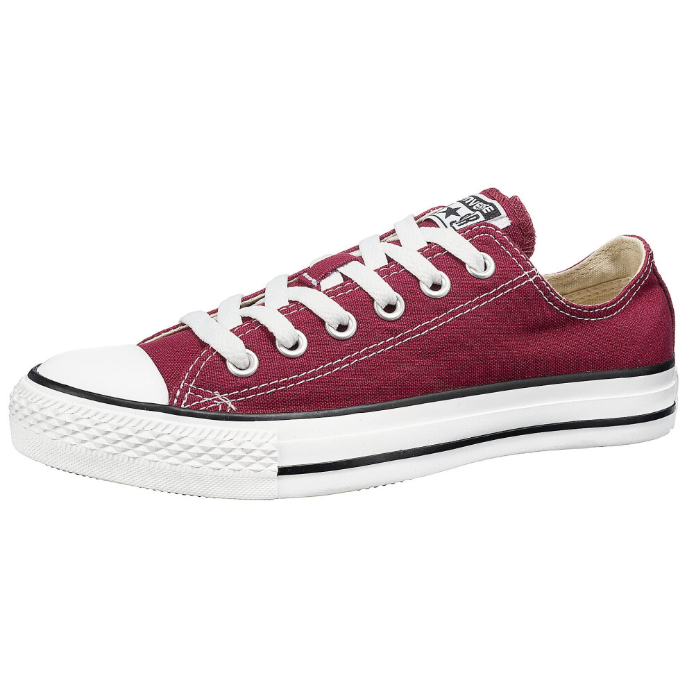 Converse Chuck Taylor All Star Canvas Low Top Sneaker  maroon  4.5 men